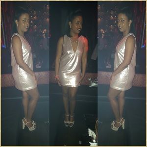 SEQUINED SHIFT DRESS